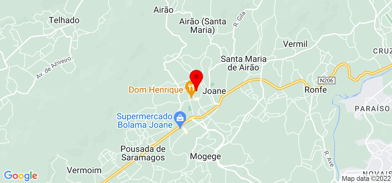Diogo Jo&atilde;o - Braga - Vila Nova de Famalicão - Mapa
