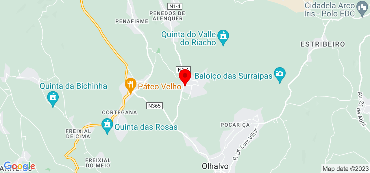 Serralharia MJR - Lisboa - Alenquer - Mapa