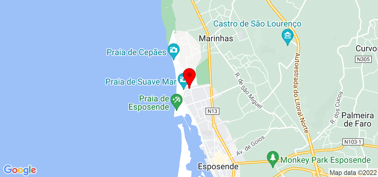 Renato Luis Alves - Braga - Esposende - Karte