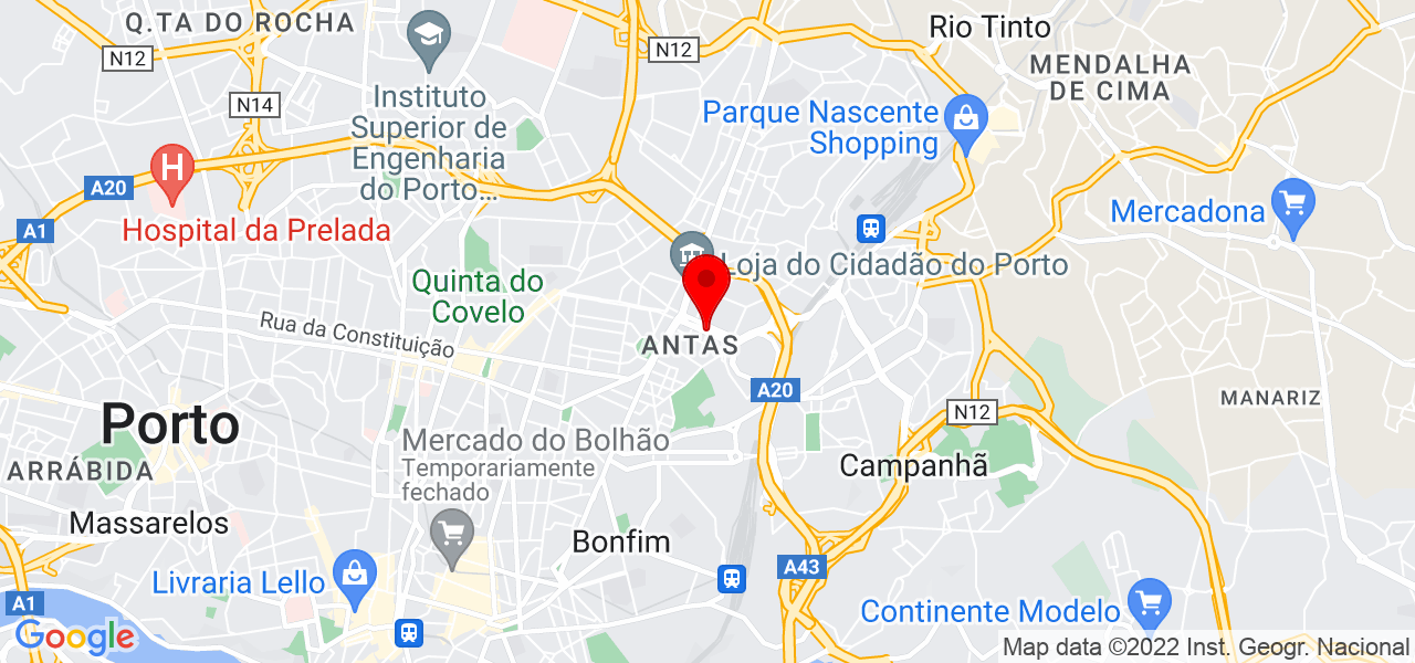 Ana Escada Cortez - Porto - Porto - Mapa