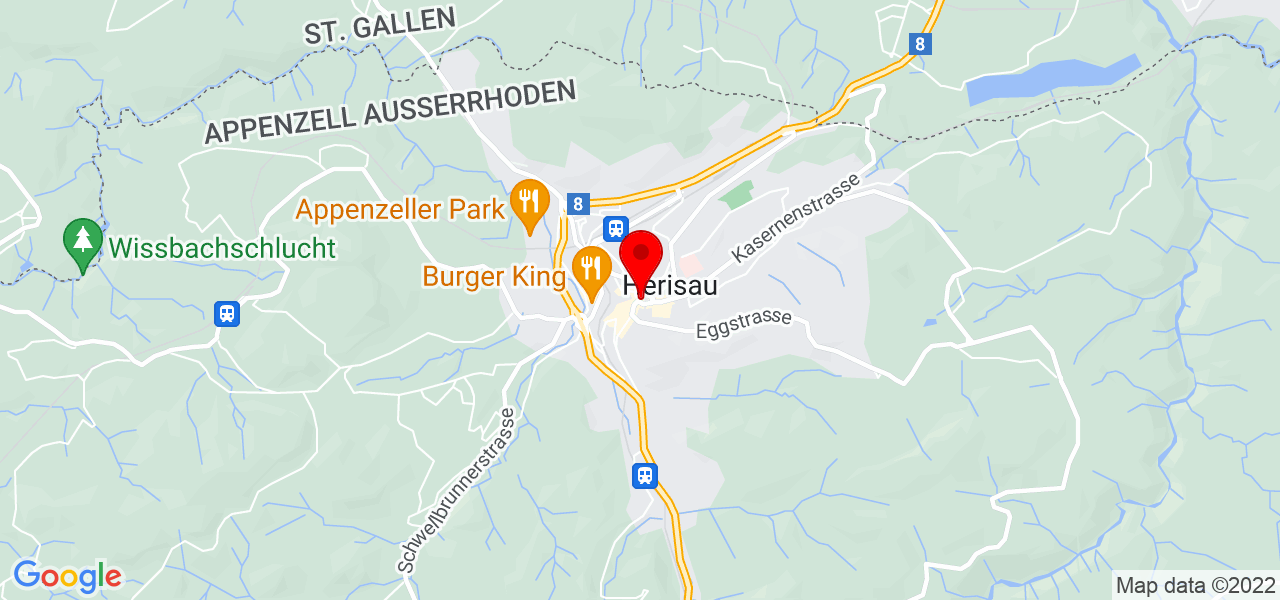 Veselina Borisova - Appenzell Ausserrhoden - Herisau - Karte