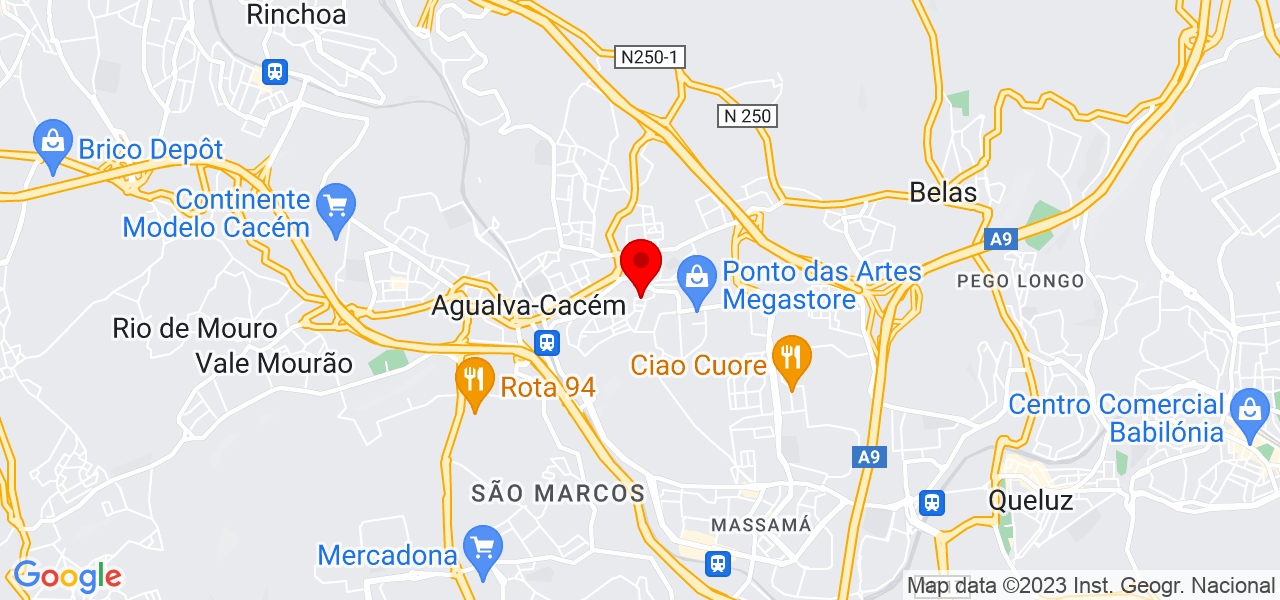 Caelus Limpeza - Lisboa - Sintra - Mapa