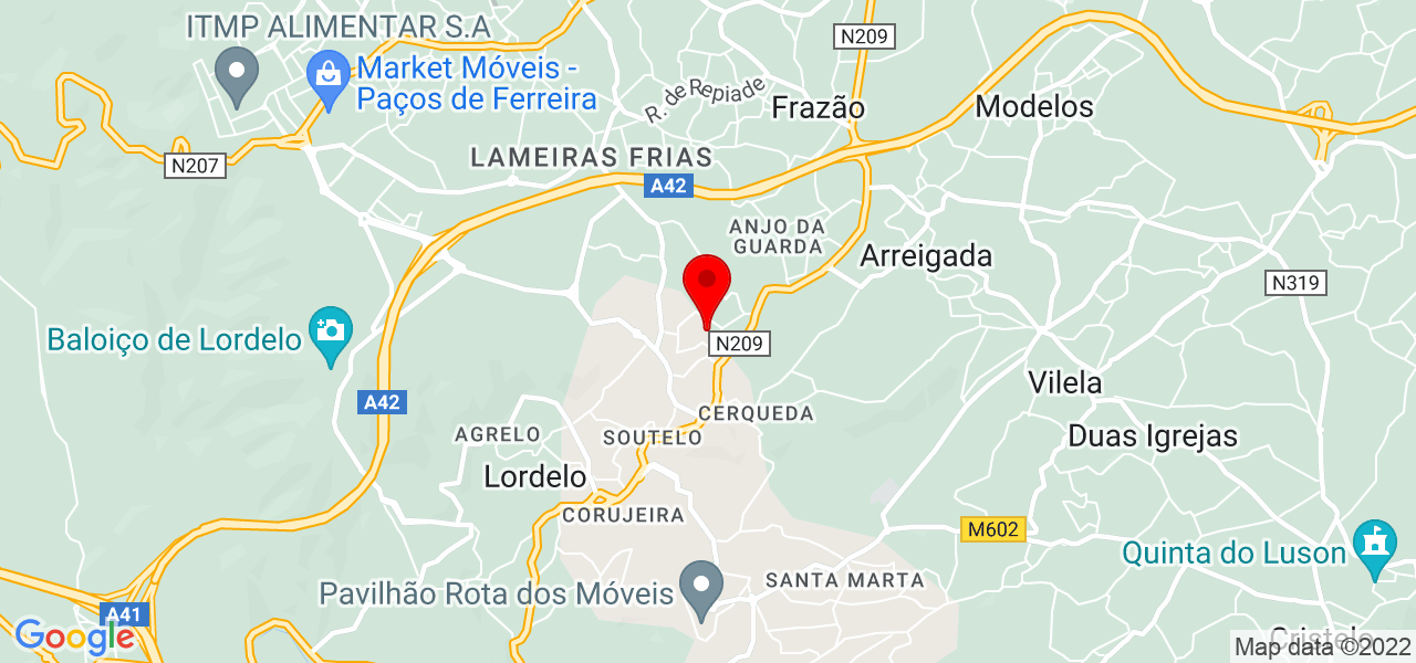 Carlos Oliveira - Porto - Paredes - Mapa