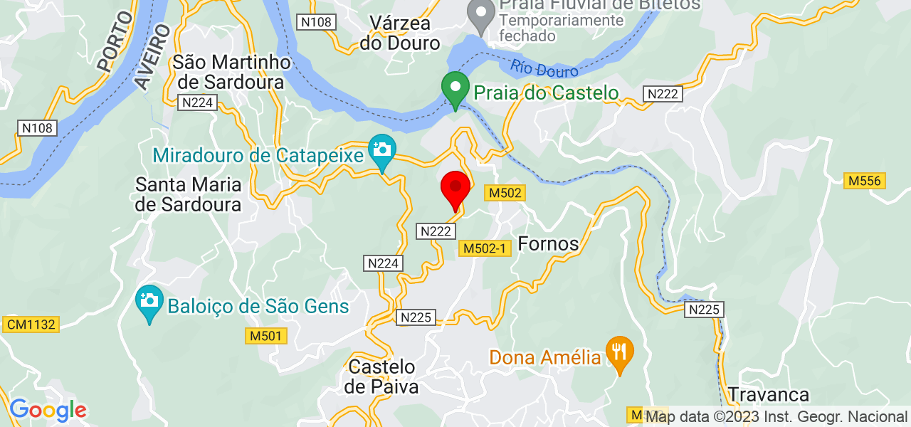 Maria Correia - Aveiro - Castelo de Paiva - Mapa