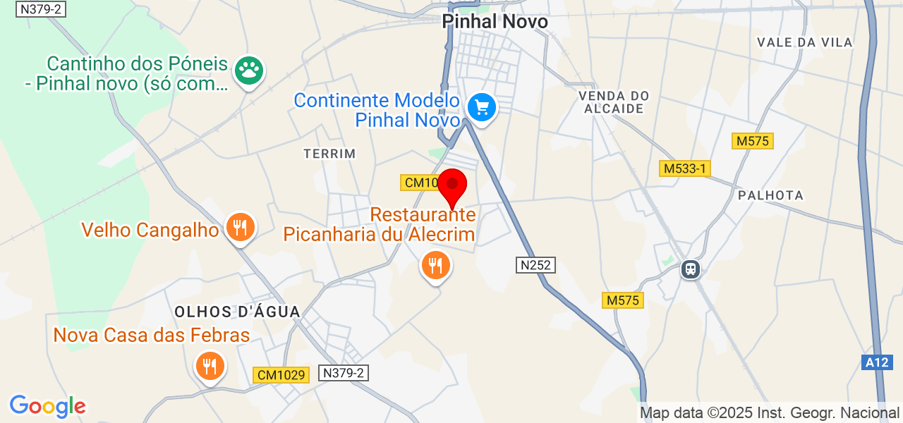 Laryston franca - Setúbal - Palmela - Mapa
