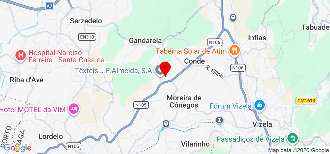 Erica Pereira - Braga - Guimarães - Mapa