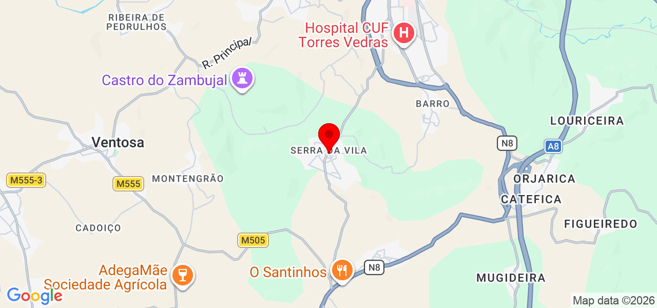 Sos em sua casa - Lisboa - Torres Vedras - Mapa