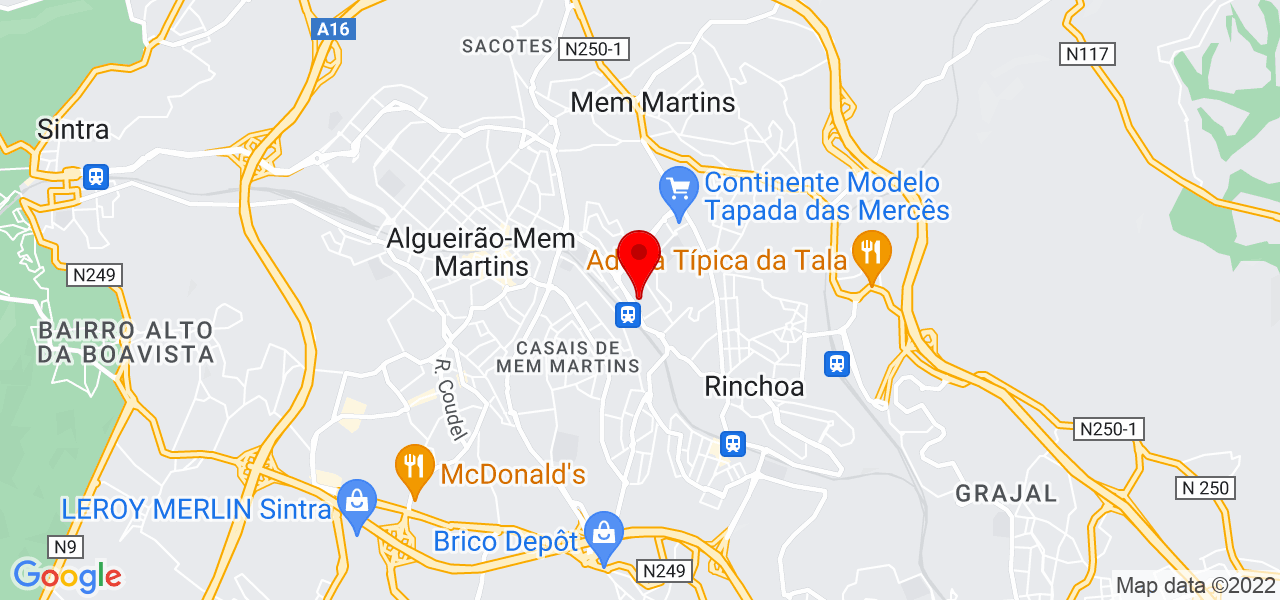 Mirca - Lisboa - Sintra - Mapa