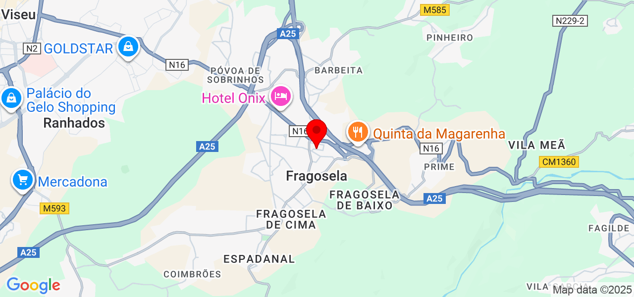 Santos - Viseu - Viseu - Karte
