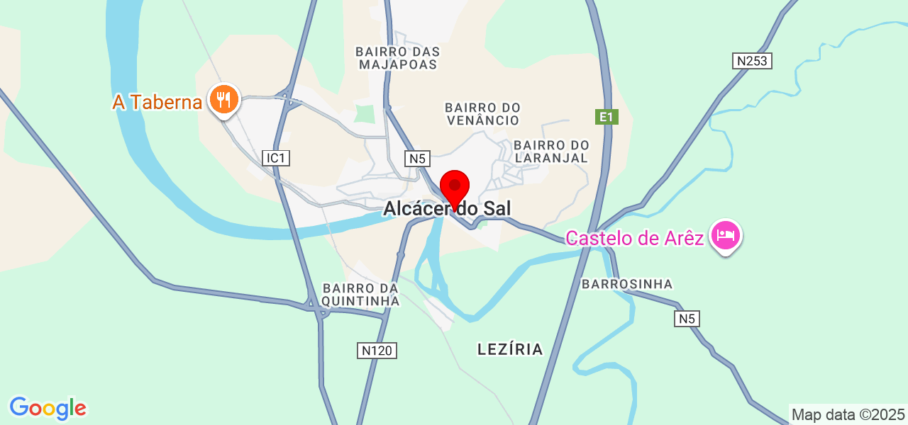 Beatriz Khurma - Setúbal - Alcácer do Sal - Mapa