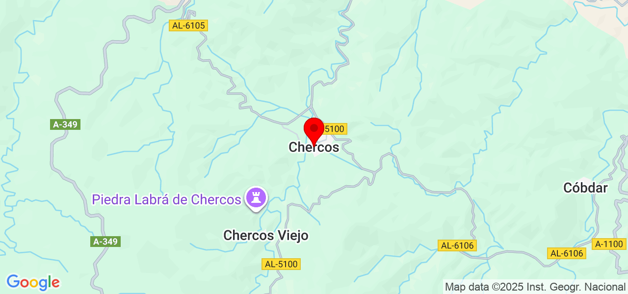 Wes - Andalucía - Chercos - Mapa