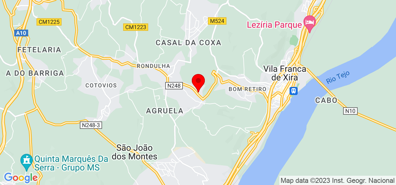 Carlotinha cake - Lisboa - Vila Franca de Xira - Mapa