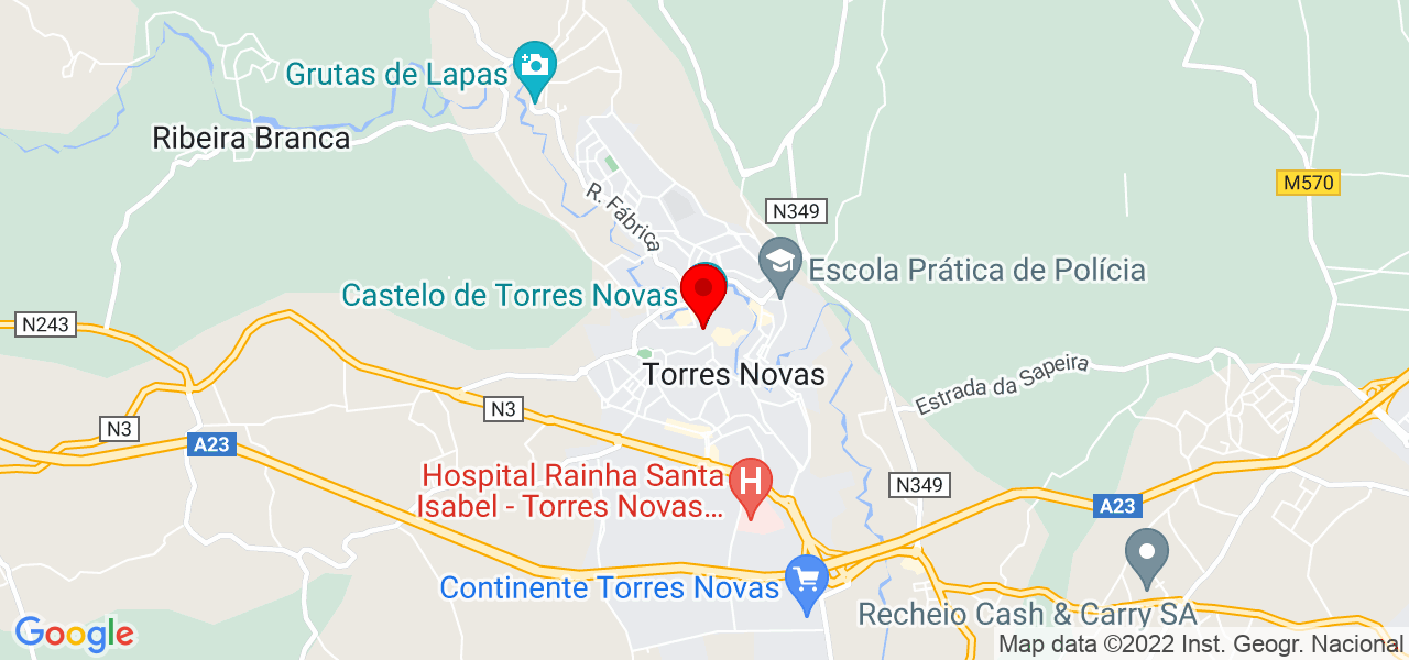 Diego Fernandes - Santarém - Torres Novas - Mapa