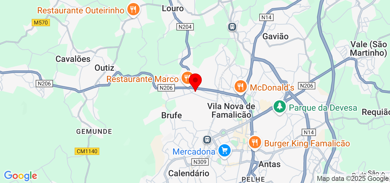 Gonçalves - Braga - Vila Nova de Famalicão - Map