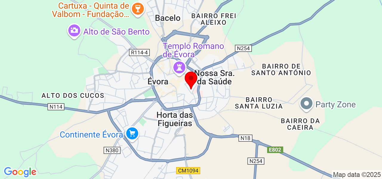 Pollyana Strasser - Évora - Évora - Karte