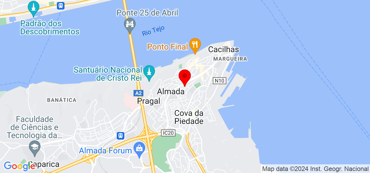 Gomes Ferreira - Setúbal - Almada - Mapa