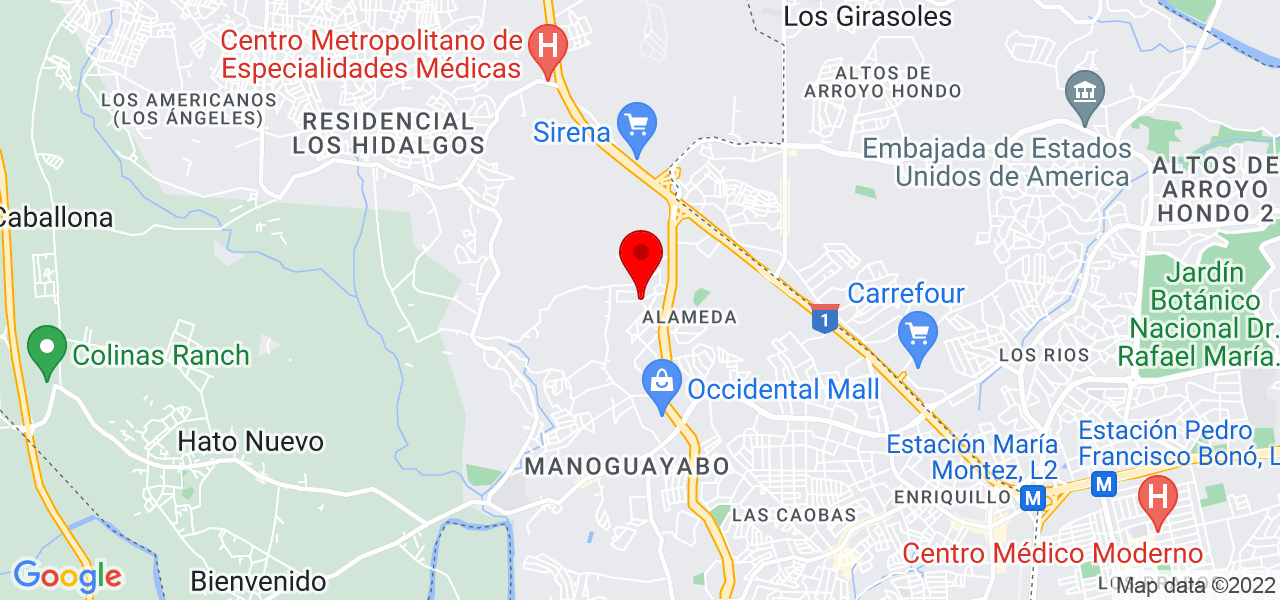 NODO - Santo Domingo - Pantoja - Mapa