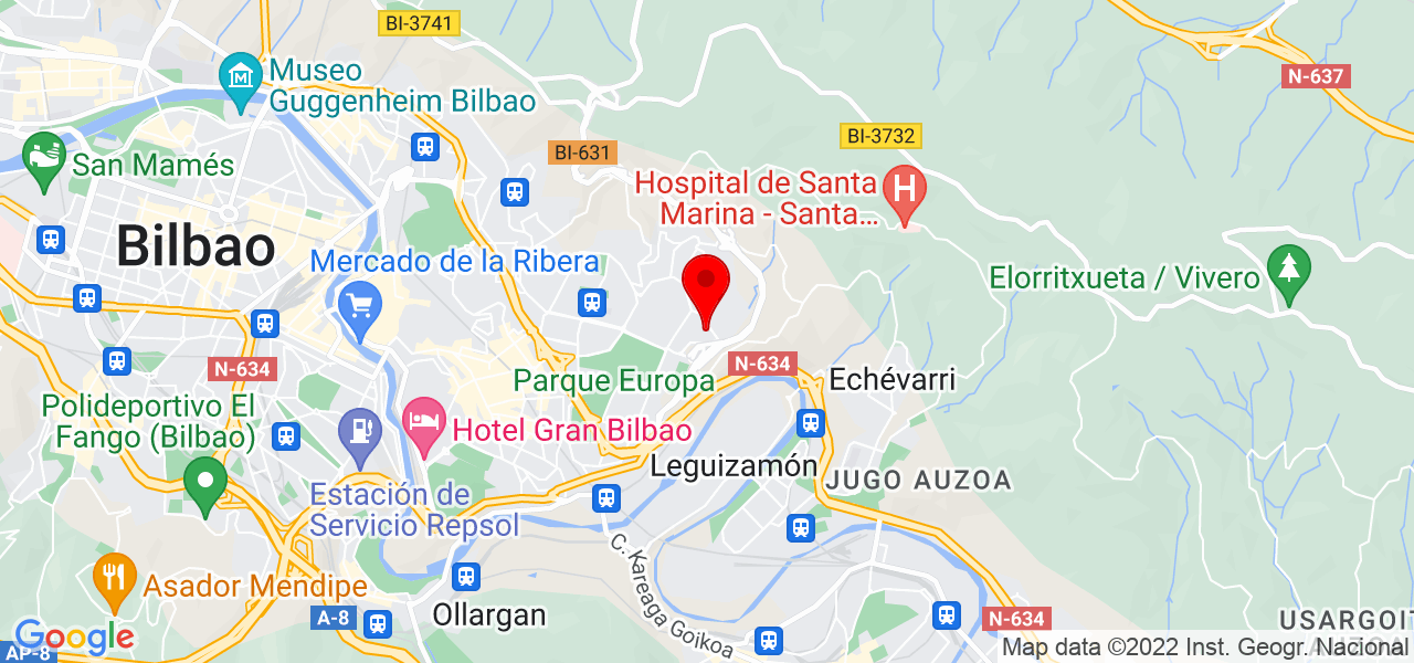 Erika - País Vasco - Bilbao - Mapa