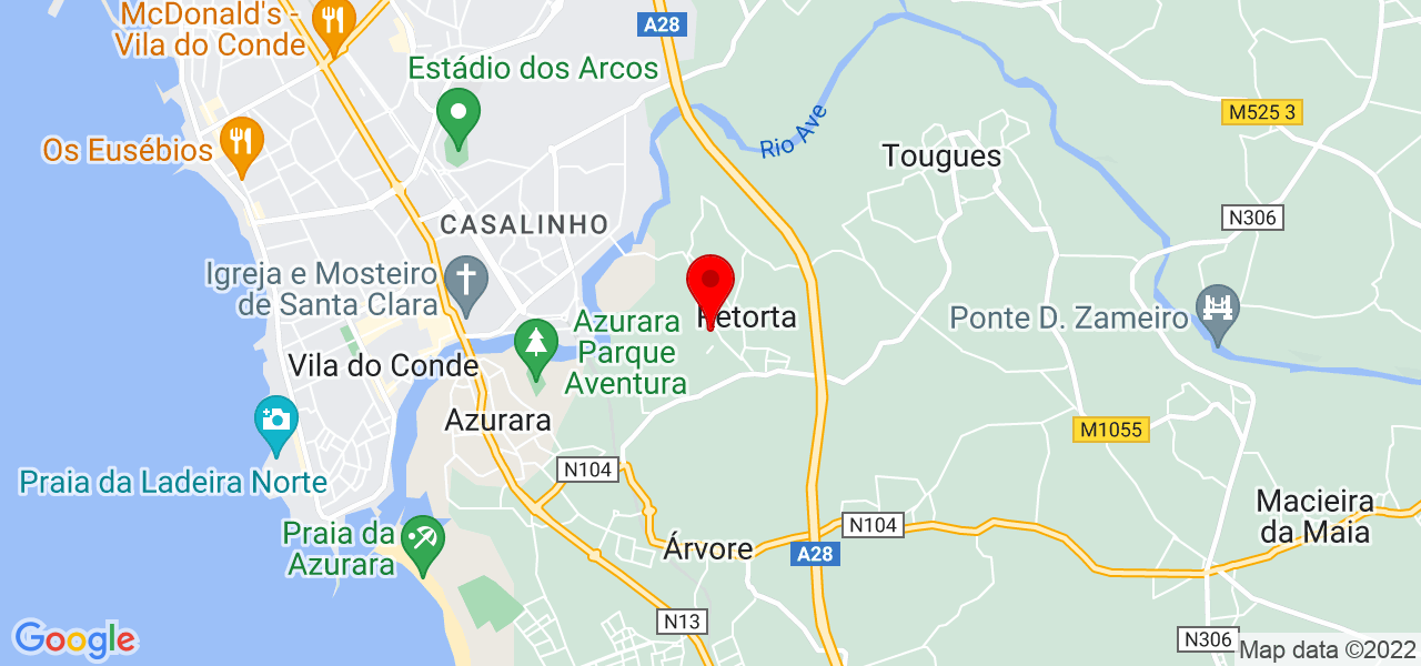 Olhar Aceso - Porto - Vila do Conde - Mapa