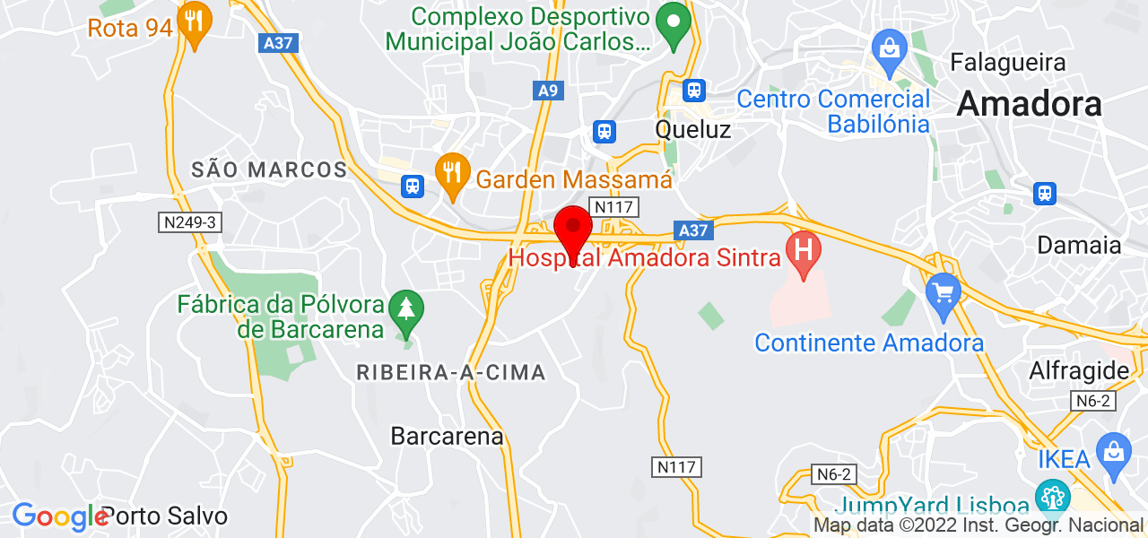 In&ecirc;s Ferreira - Lisboa - Oeiras - Mapa