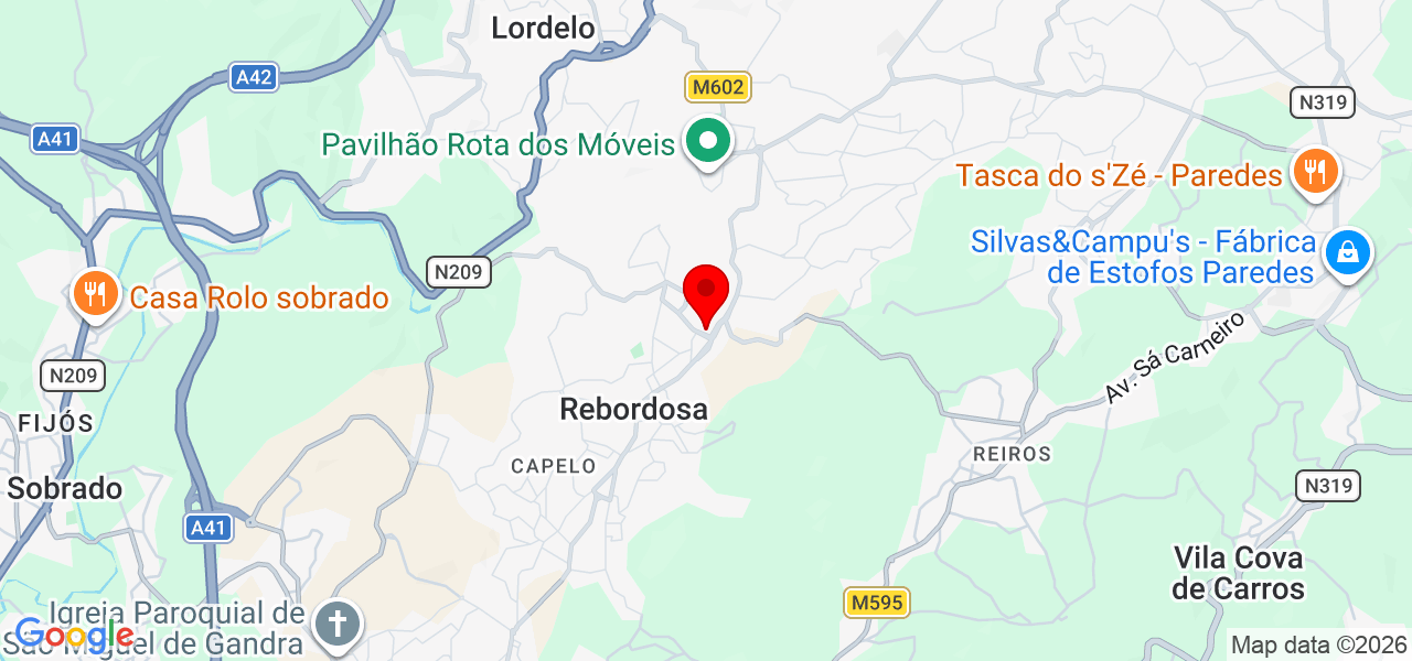 Ilma Santana - Porto - Paredes - Mapa