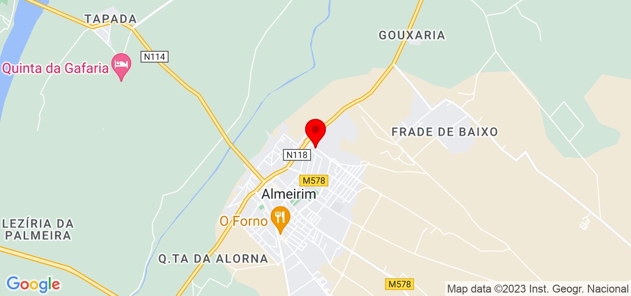 Profissional - Santarém - Almeirim - Mapa