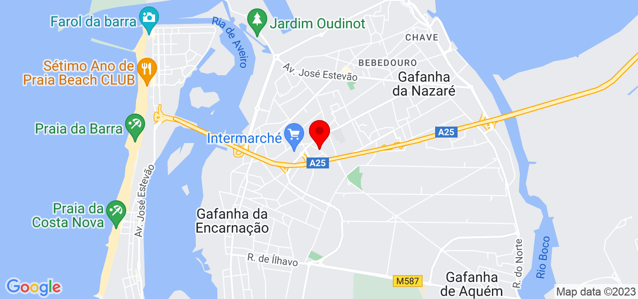 Rafaela Oliveira - Aveiro - Ílhavo - Mapa