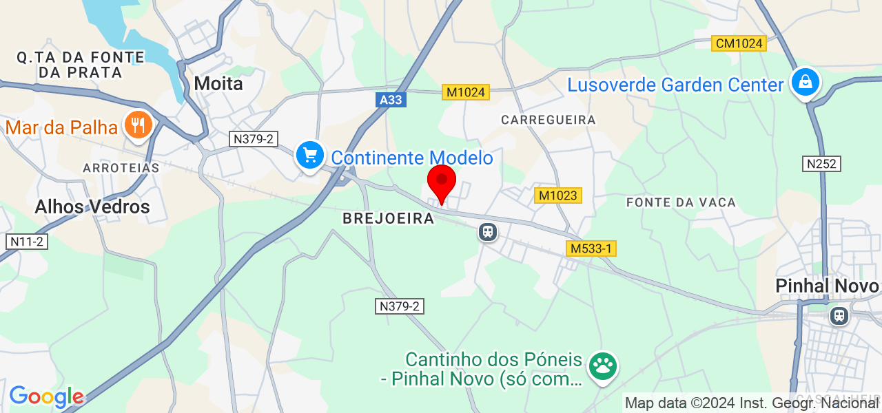 Raz&atilde;o Azul CTLDA - Setúbal - Moita - Mapa