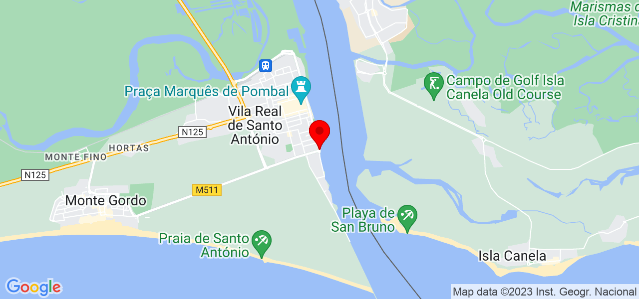 Mariano Meira - Faro - Vila Real de Santo António - Mapa