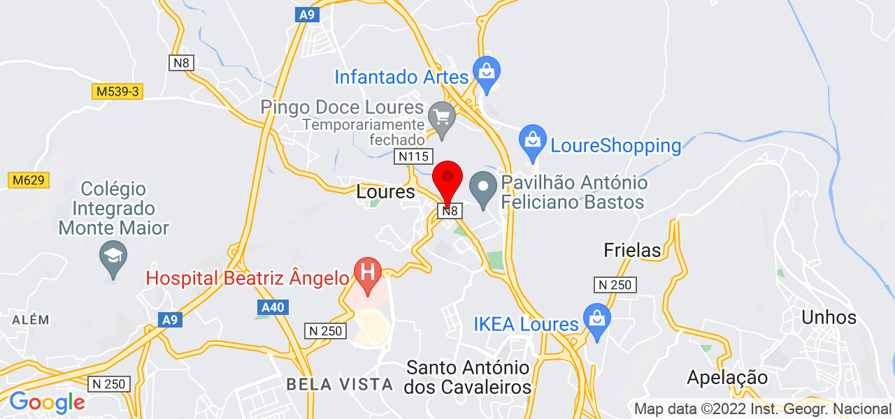 Seguro Pedro Olaio Valente - Lisboa - Loures - Mapa
