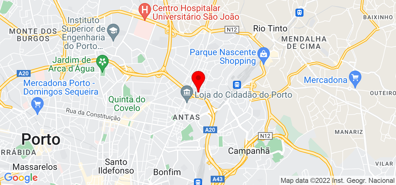 Alcione Fran&ccedil;a - Porto - Porto - Mapa