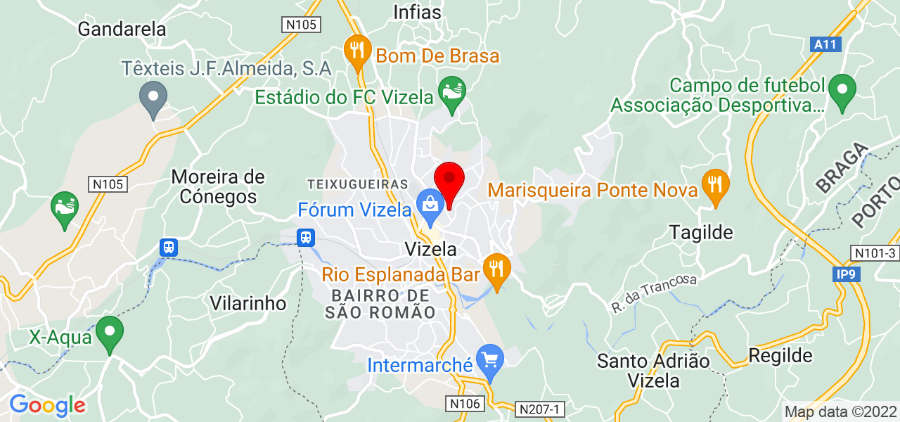 Diogo Martins - Braga - Vizela - Mapa