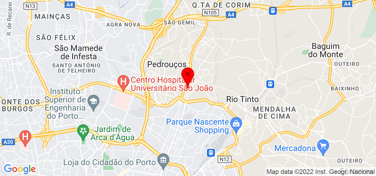 Cl&aacute;udia - Porto - Gondomar - Mapa