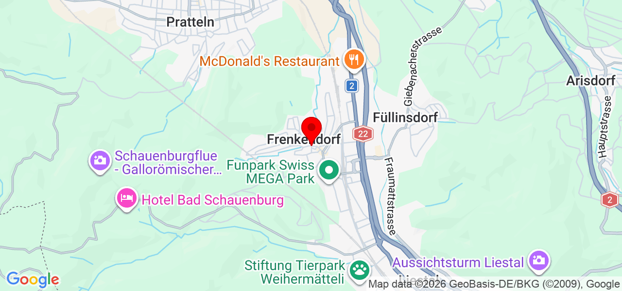 Shooting Star - Basel-Landschaft - Frenkendorf - Karte
