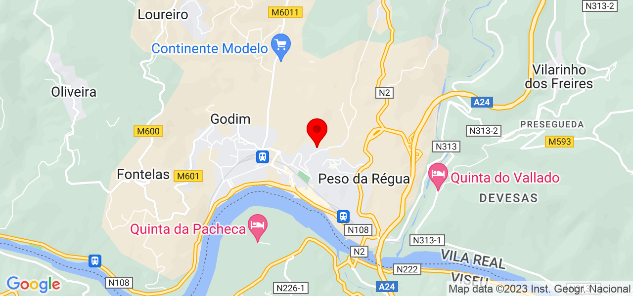 Maria do Carmo Carvalho Rodrigues - Vila Real - Peso da Régua - Mapa