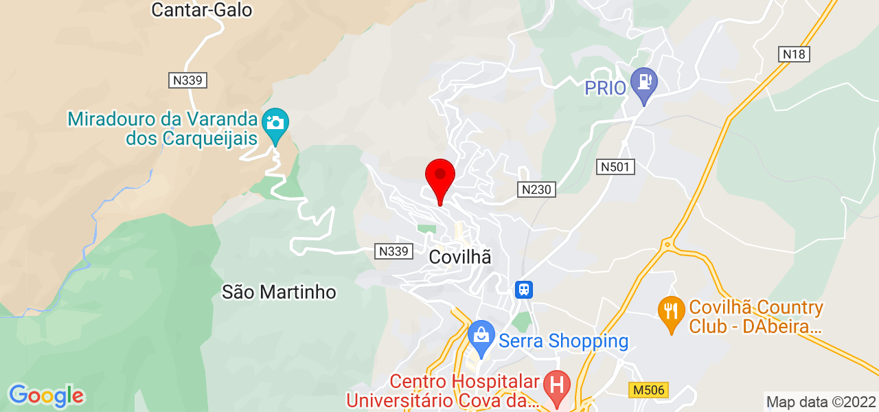 Missicley Oliveira - Castelo Branco - Covilhã - Mapa