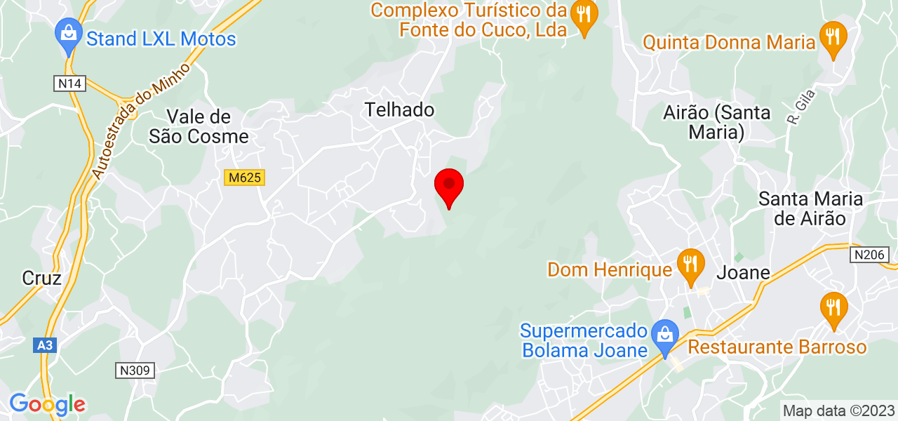Juliana Costa - Braga - Vila Nova de Famalicão - Mapa