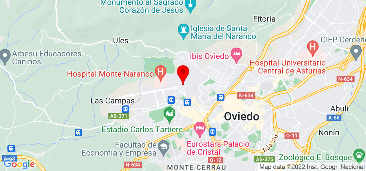 Elena Gutierrez Benito - Principado de Asturias - Oviedo - Mapa