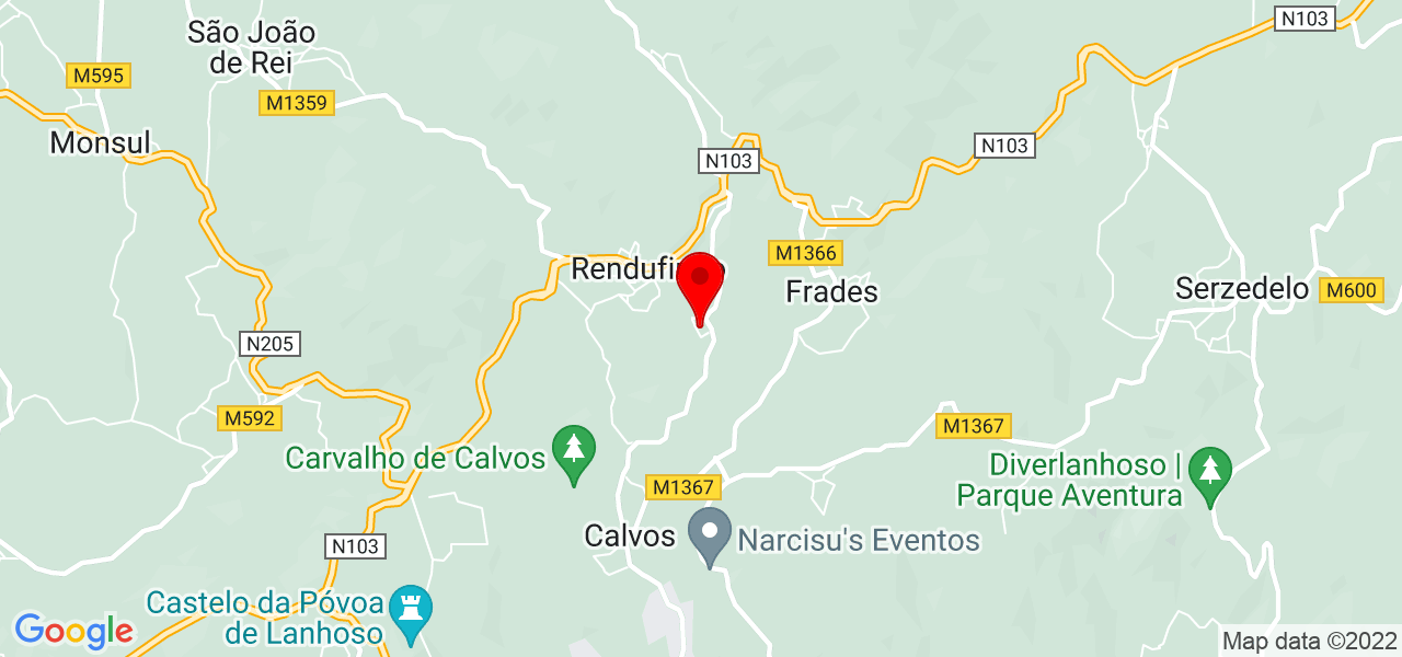 Sucata Mário&filhos - Braga - Póvoa de Lanhoso - Map