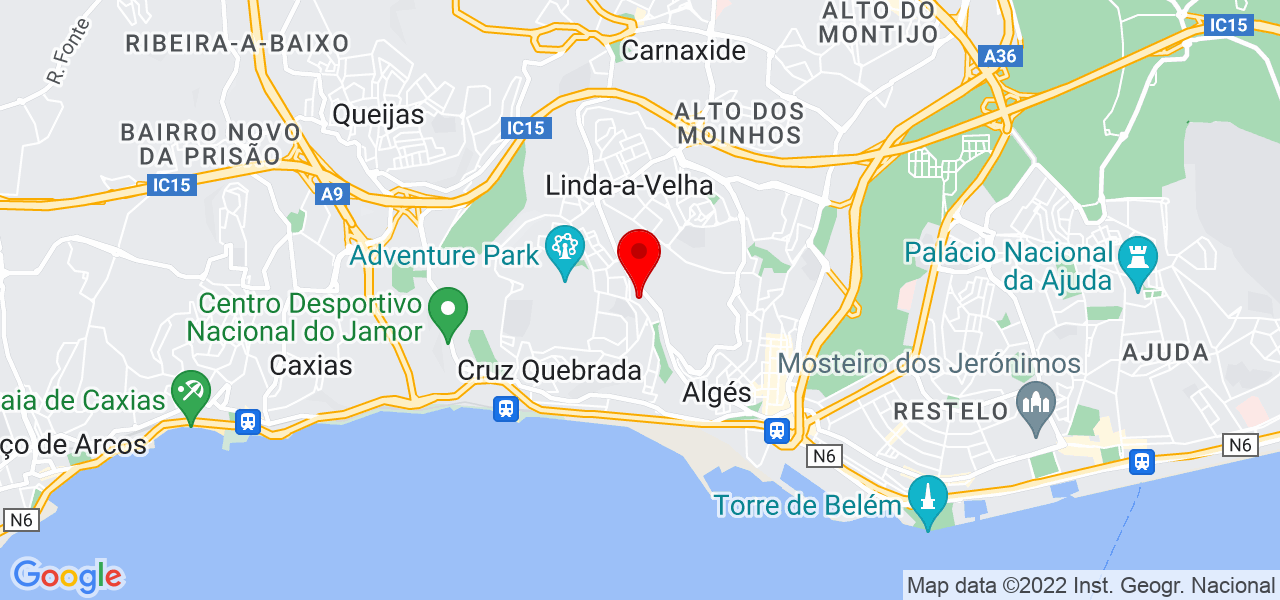 Paulo Rocha - Lisboa - Oeiras - Mapa