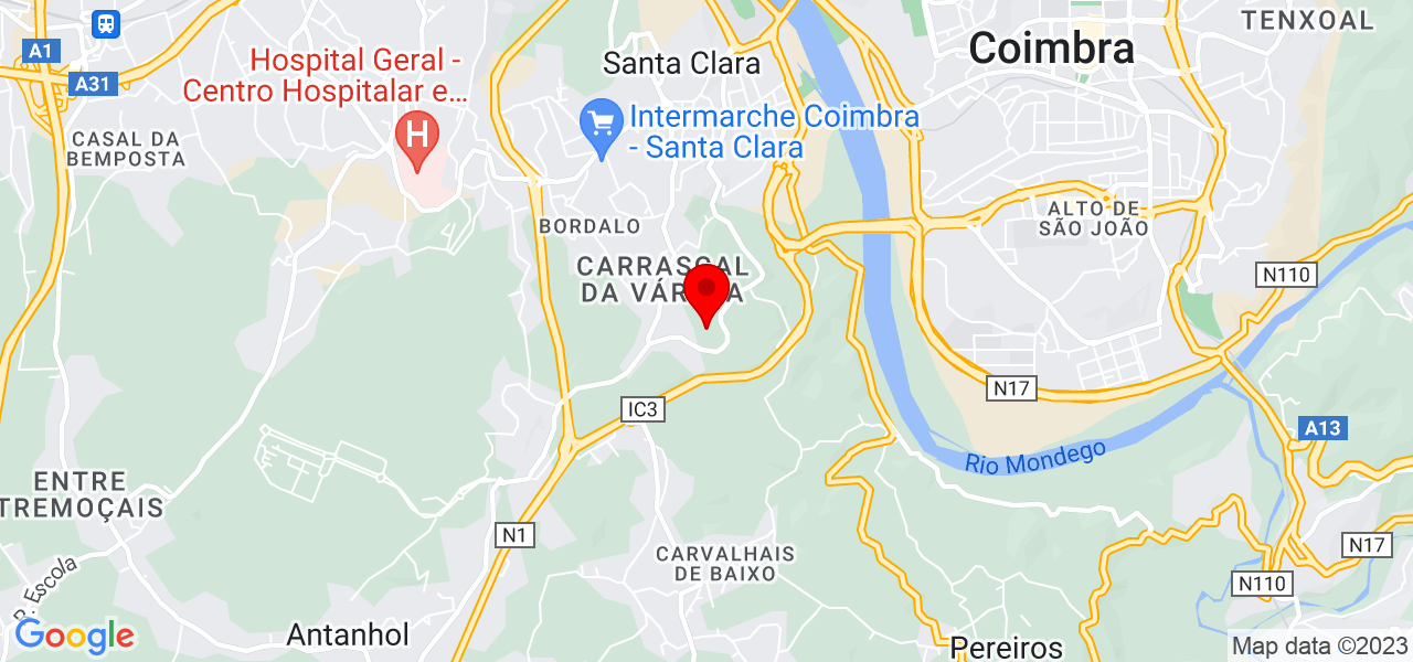 Lu&iacute;s Pereira - Coimbra - Coimbra - Mapa