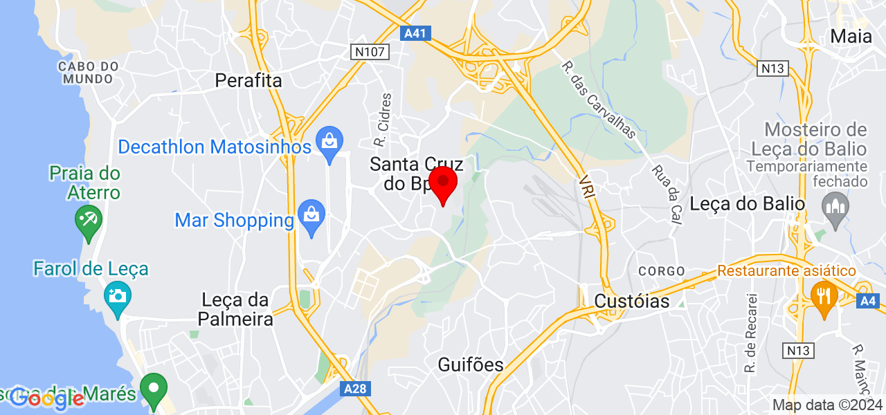 Cristina Ramos - Dom&eacute;stica - Porto - Matosinhos - Mapa