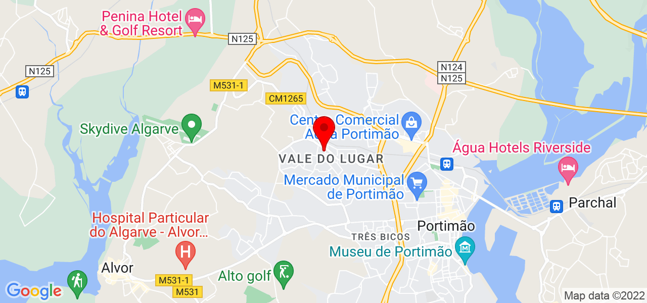 Rui peters - Faro - Portimão - Mapa