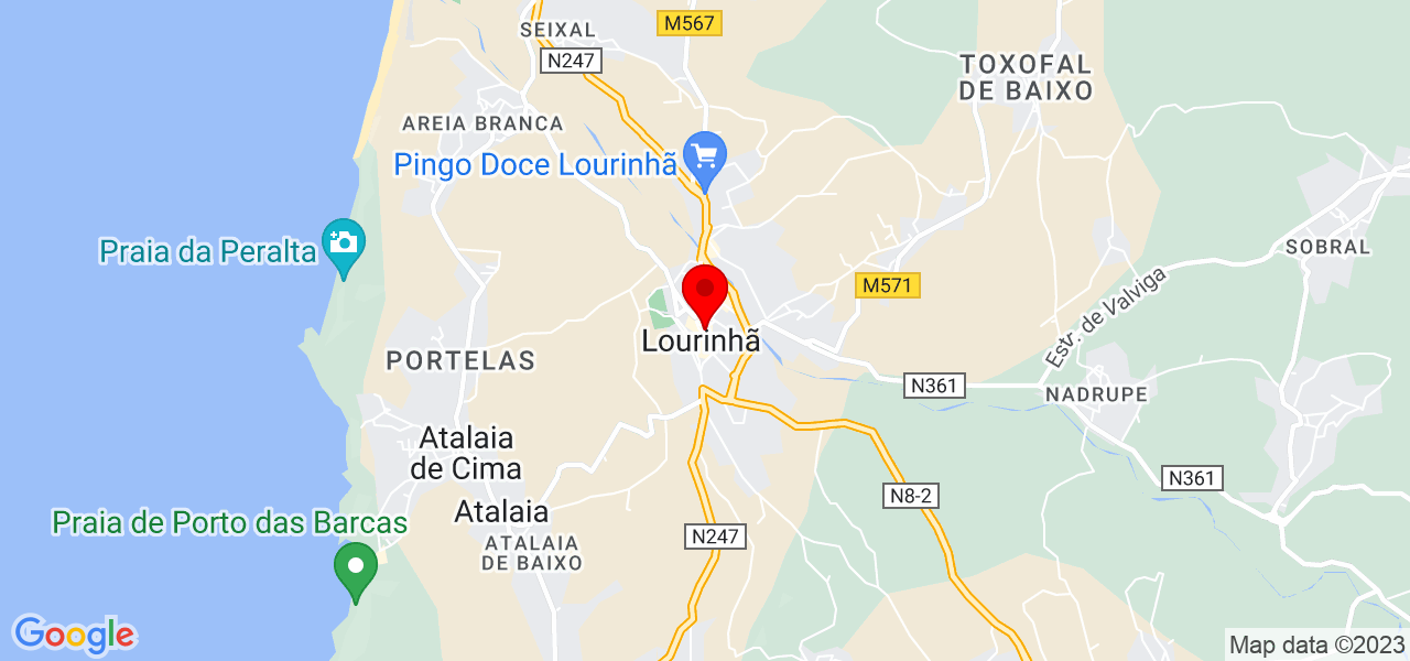 Luegito Organizer - Lisboa - Lourinhã - Mapa
