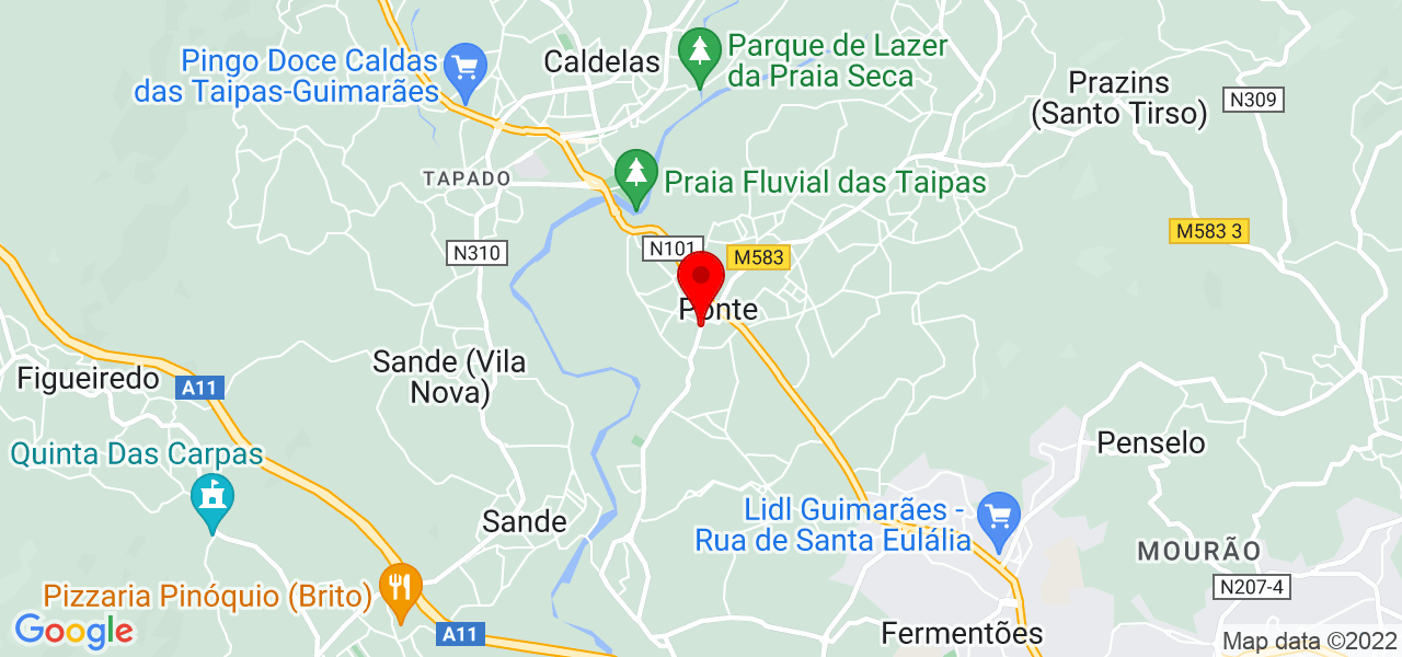 Tiago Manuel Duarte - Braga - Guimarães - Mapa