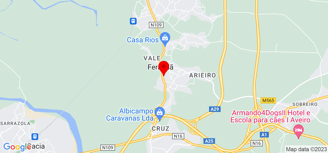 Ana Oliveira - Aveiro - Estarreja - Mapa
