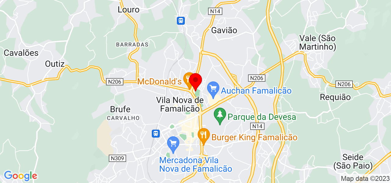 Filipa Almeida - Braga - Vila Nova de Famalicão - Mapa