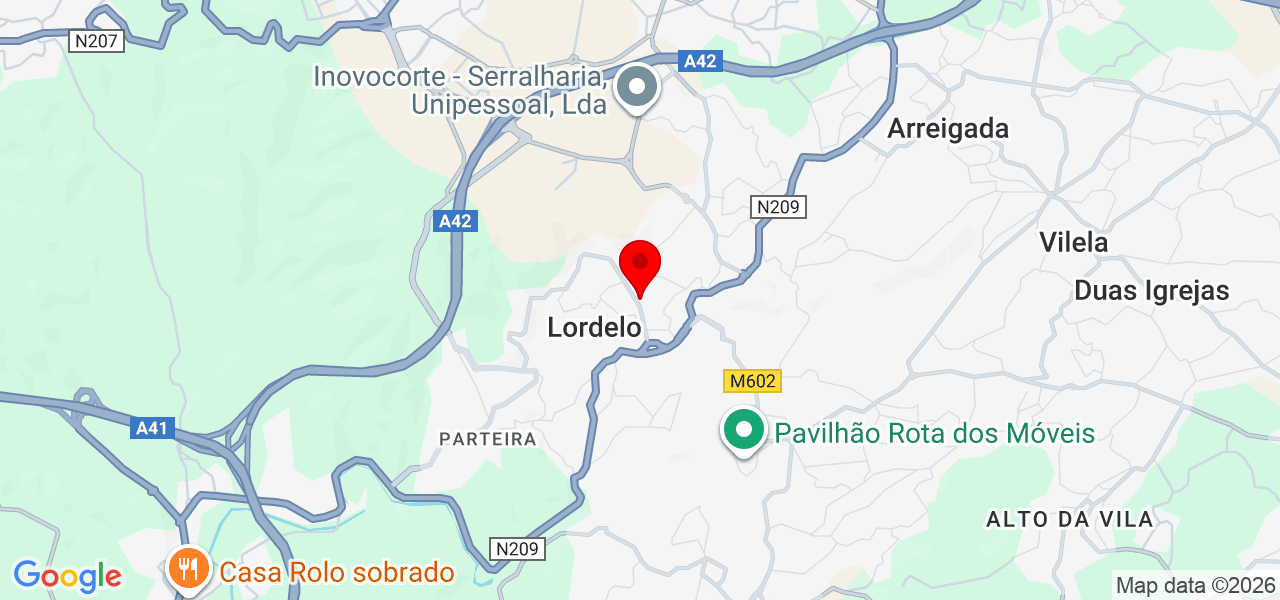 Técnico de Caldeiras e Pichelaria - Porto - Paredes - Mapa