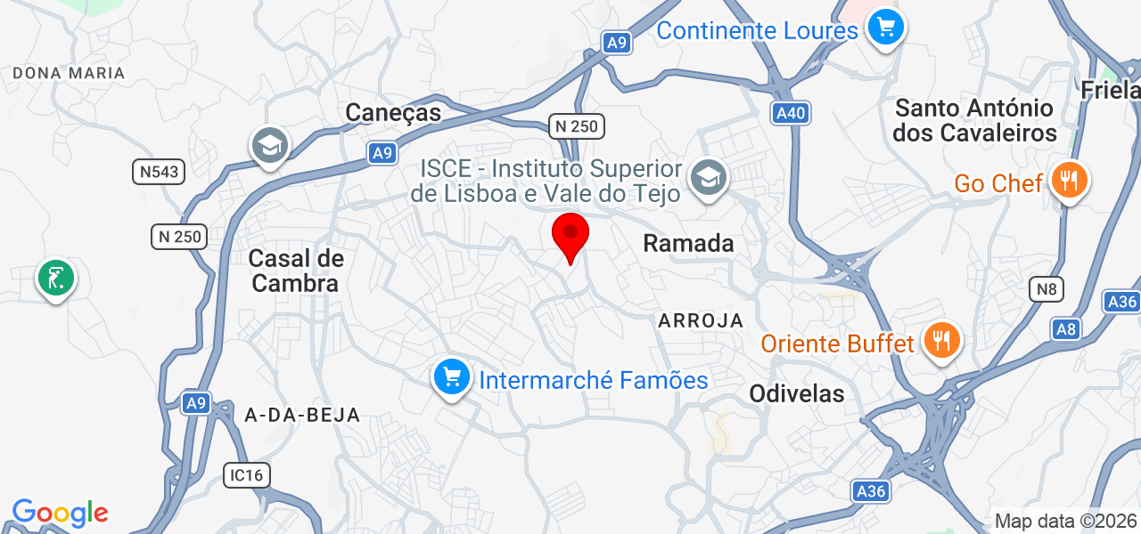 Costavac Ar condicionado - Lisboa - Odivelas - Mapa