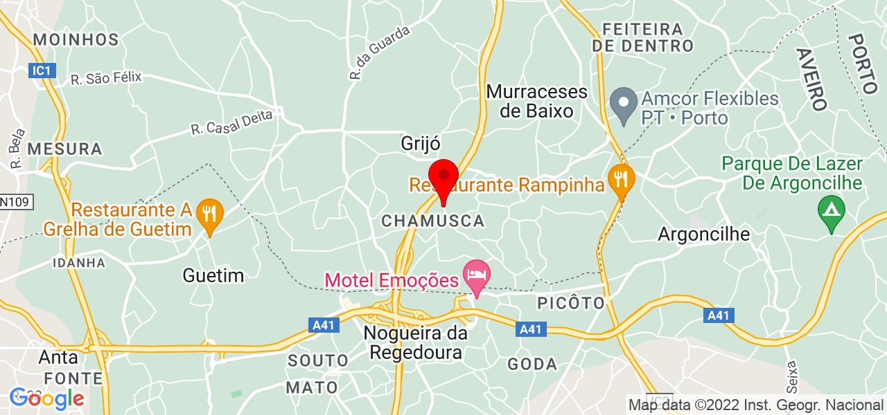 Javier Neves - Porto - Vila Nova de Gaia - Mapa